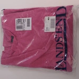 Lands End women's soft touch crew in pink size extra large